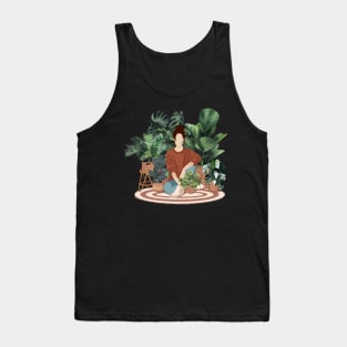 Plant lady, Girl with plants 2 Tank Top